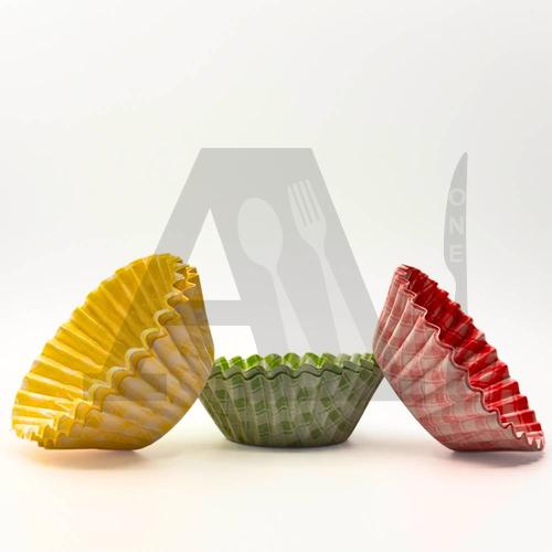 10 cm Multicolour Paper Cupcake Liners