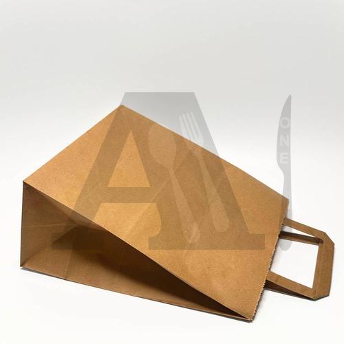 Brown Paper Handle Takeaway Bag - Medium