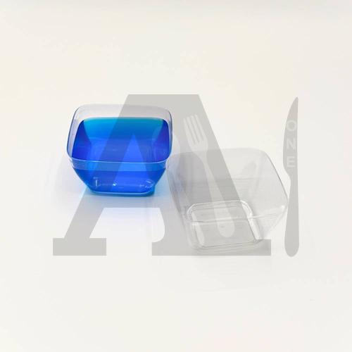 Imported Acrylic Dessert Cup GD2009 - Square Bowl with Lid