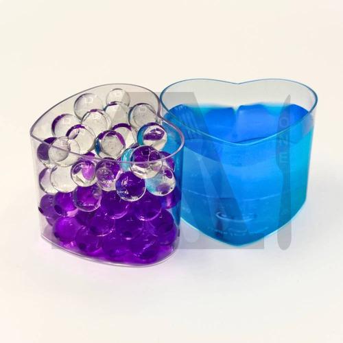 Imported Acrylic Dessert Cup GD2019 - Heart-Shaped Cup with Lid
