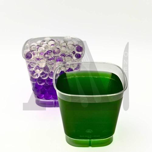 Imported Acrylic Dessert Cup GD7063Z - Square Cup on Pedestal