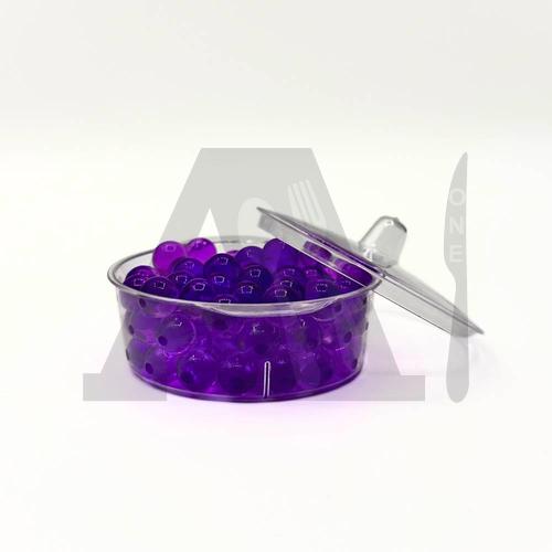 Acrylic Mini Casserole with Lid - Clear Dessert Serving Pot