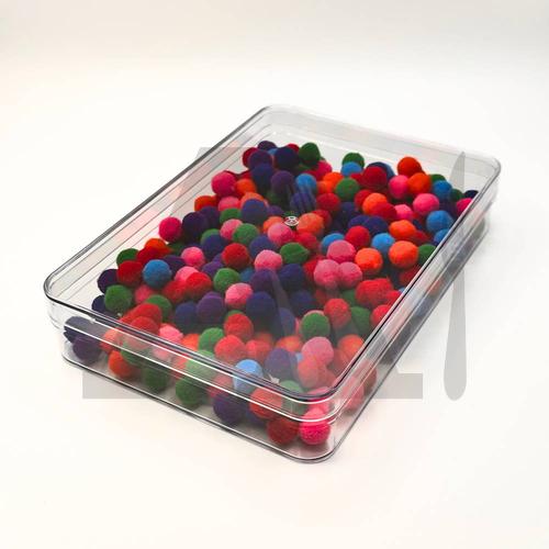 Imported Acrylic Dessert Box JN035 - Large Flat 20 x 14.5 cm