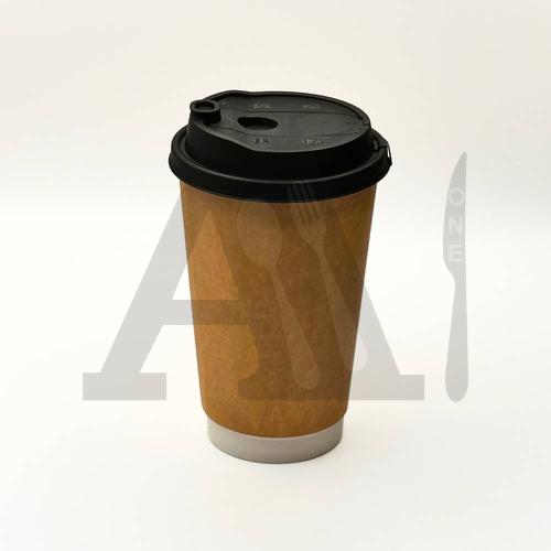 Kraft Double Wall Paper Coffee Cup 16 oz (Imported)