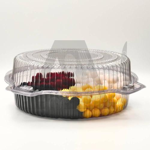 Clear Plastic Hinged Food Container - C 18