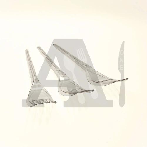 Clear Plastic Fork (Disposable)