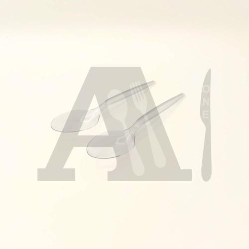 Clear Plastic Table Spoon - Regular (Disposable)