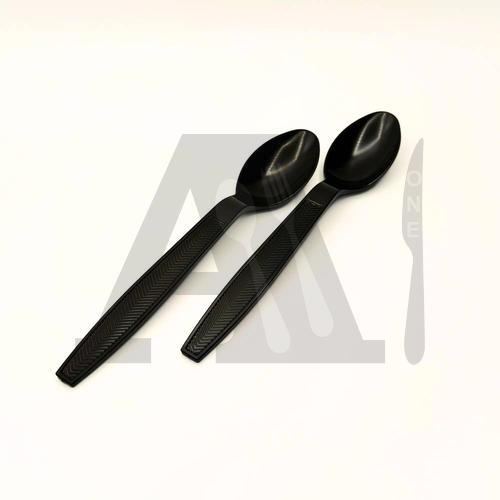 Heavy-Duty Black Plastic Table Spoon
