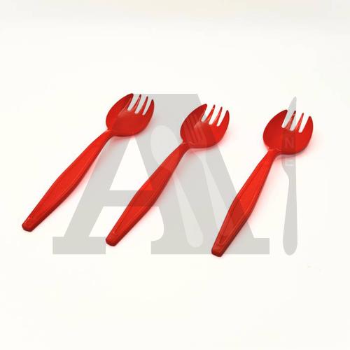Medium Weight Premium Plastic Spork - Red