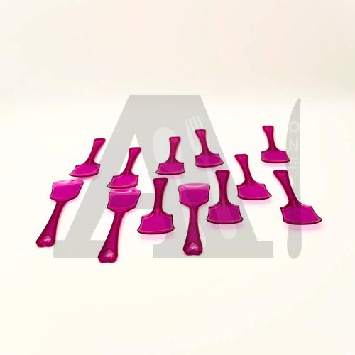Purple Plastic Cut Spoon (Mini Dessert & Ice Cream Spoon)