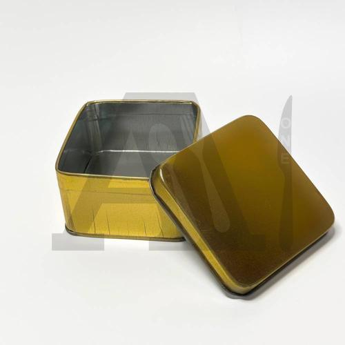 Square Shape Tin - Local Golden - 3 x 3 x 1.5 inch