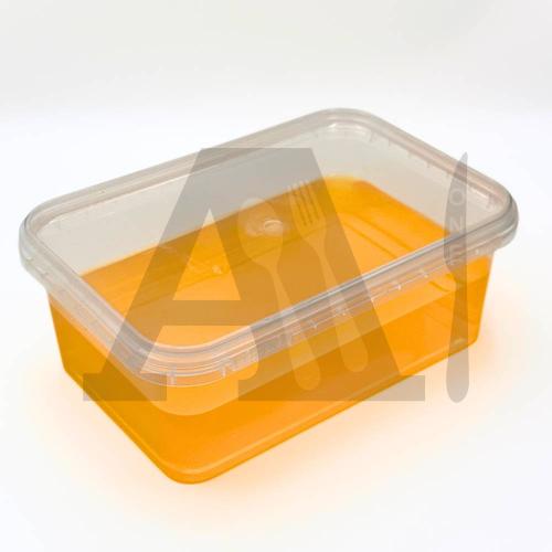 Turkey Plastic Selling Rectangular Box with Lid - 1000 ml