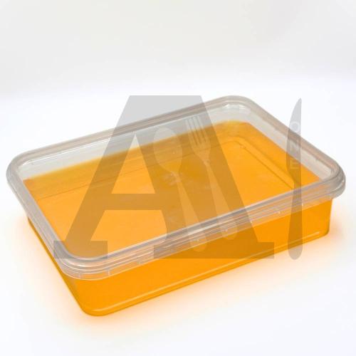 Turkey Plastic Selling Rectangular Box with Lid - 1500 ml