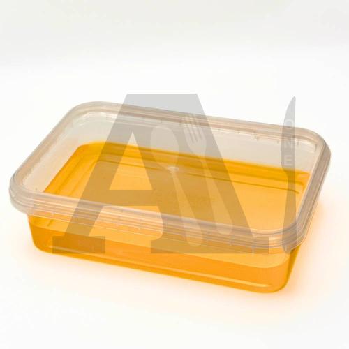 Turkey Plastic Selling Rectangular Box with Lid - 750 ml