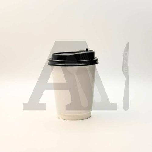Double Wall White Paper Coffee Cup 8 oz (Imported)