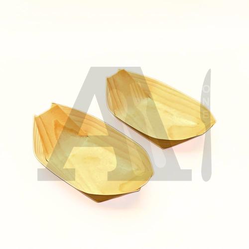 Disposable Wooden Boat Serving Tray - Large