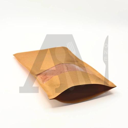 Kraft Stand-Up Zipper Pouch 12x20 cm (Imported)