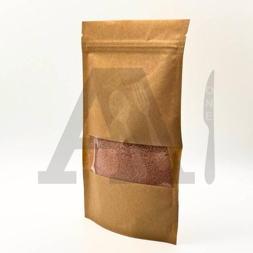 Kraft Stand-Up Zipper Pouch 16x24 cm (Imported)